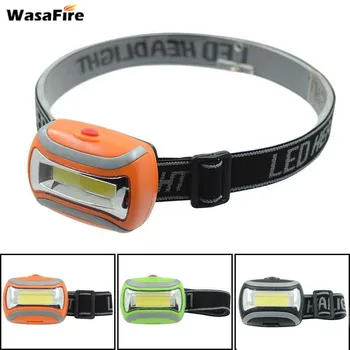 

Wasafire 10pcs/lot Wholesale Mini COB Head Light 3 Modes White Light LED Headlamp Waterproof Forehead Torch For Running Camping