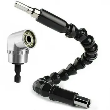 

2pcs Hexagon 105 Degree Extended Angle Screwdriver Set 1/4 Drill Extension Rod Connector Power Tool Accessories