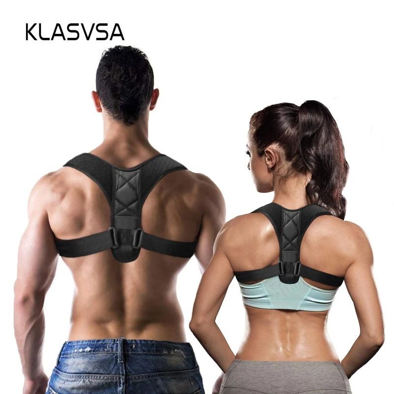 

KLASASV Adjustable Posture Corrector Braces Supports Back Straightener Clavicle Spine Back Shoulder Lumbar Posture Correction