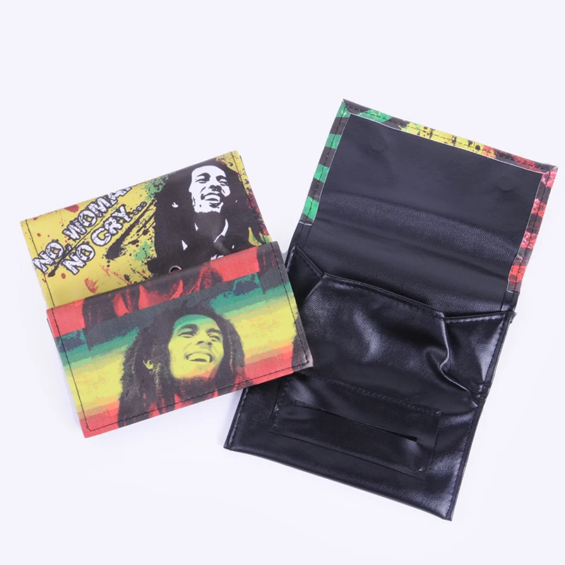 Top Grade Leather Hookah Cigarette Tobacco Pipe Pouch Case W/Rolling Tip Paper Holder Slot Perfect Gift 61025
