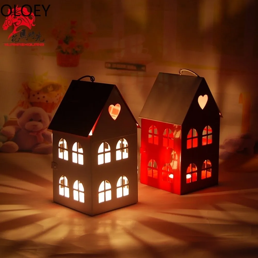 Черные подсвечники железные Свадебные декор металл искусство дом фонарь стол