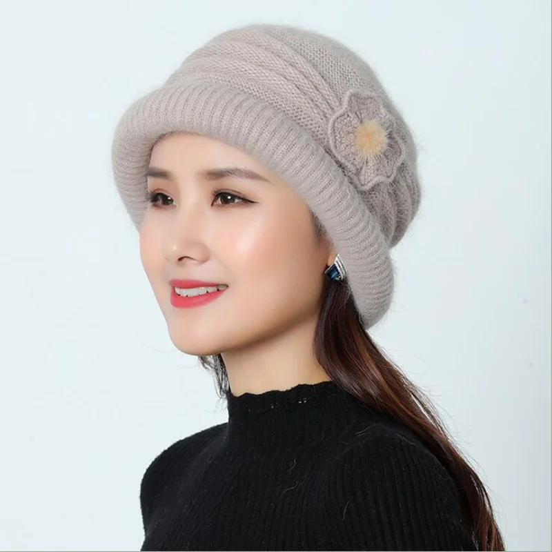 Winter Bucket Hat For Women Lady Fashion Thickened Soft Warm Fishing Cap Outdoor Hat Panama Cap