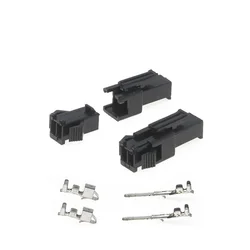 10 sets/lot connectors SM Pitch 2.54mm 2P/3P/4P/5P connector Female and Male Housing + terminals SM-2P