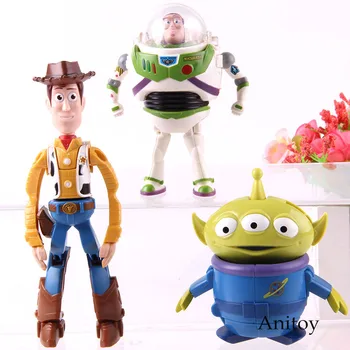 

Toy story Dolls Can Change Figure Buzz Lightyear Alien Woody Toy Action Figure PVC Collectible Model Toy Gift for Kids