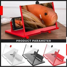 

10 Inch 3D Mobile Phone Screen Magnifier HD Video Amplifier Stand Bracket with Movie Game Magnifying Folding Phone Desk Holder