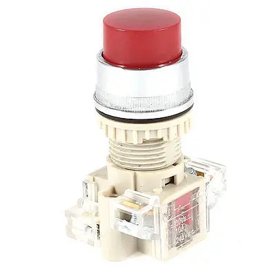 

Latching 4 Pin Red Button NO NC Power Pushbutton Switch AC 240V 3A