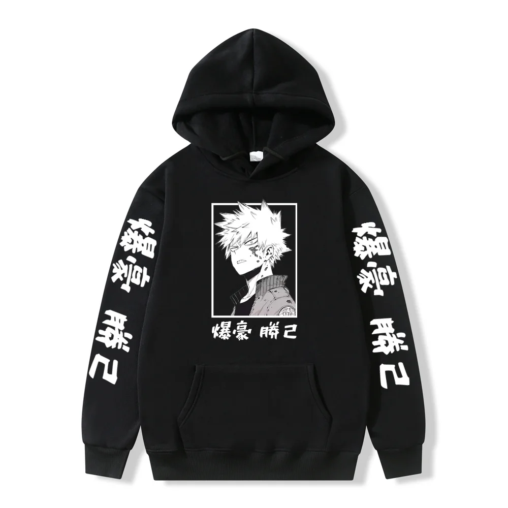 

Harajuku my hero academia Unisex Hoodies Japanese Anime Bakugou Katsuki Printed Men's Hoodie Streetwear Casual Sweatshirts