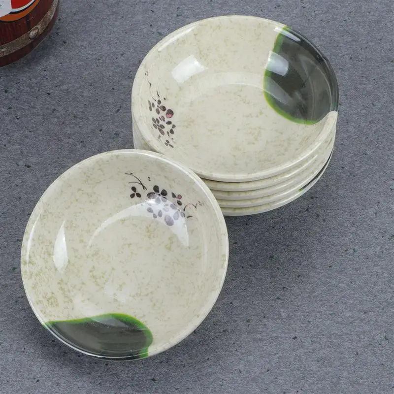 Plat,Assiettes à Sauce en mélamine réutilisables,récipient à Sauce ...