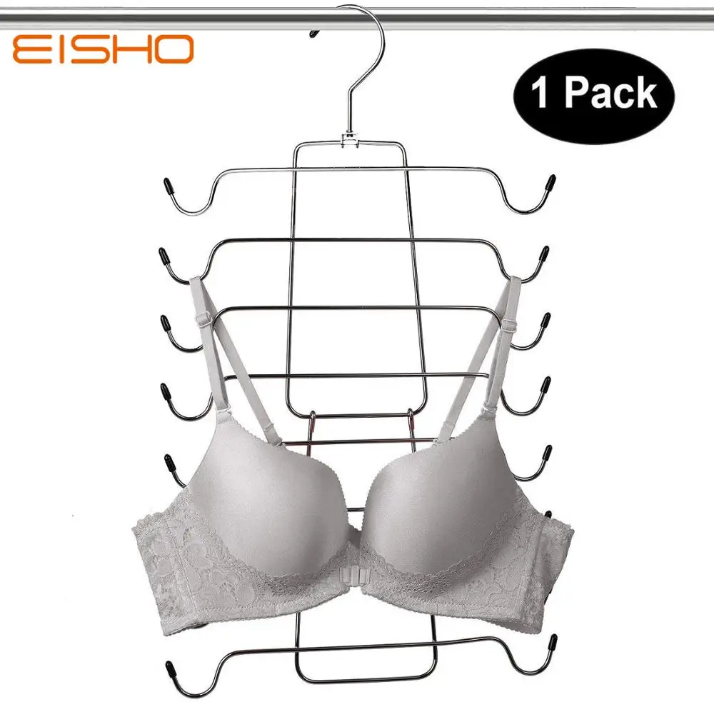 

Eisho Tank Tops Camisole Hanger Bra Hanger Clothes Drying Rack Foldable Hanger Cupboard Organiser Clothes Hanger