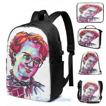 

Funny Graphic print Barb - Stranger Things USB Charge Backpack men School bags Women bag Travel laptop bag
