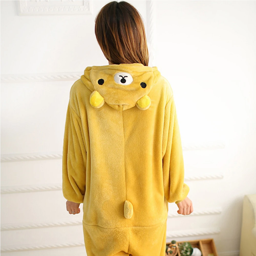 Новинка верхняя одежда для детей с рисунком медведь Onesie старших подростков Для