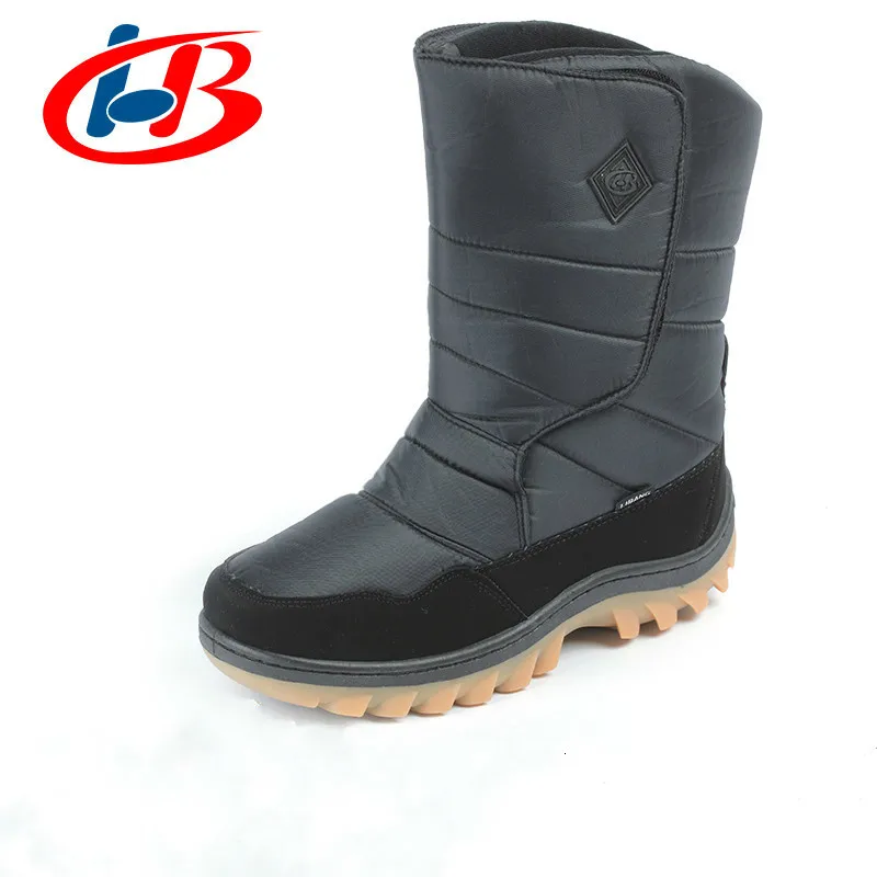 Мужские теплые зимние ботинки до середины икры Нескользящие водонепроницаемые
