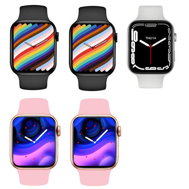 14 Watch 7 T500 Smart Watch Bluethooth Call Heart Rate Blood Pressure Waterproof Women Men SmartWatch Pk IWO13 W37Pro X8 Max