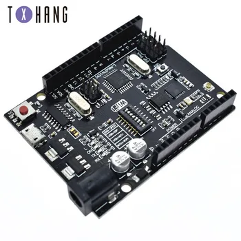 

UNO R3 + WiFi ATmega328P+ESP8266 (32Mb memory) USB-TTL For Arduino Uno NodeMCU WeMos ESP8266 One New Arrival diy