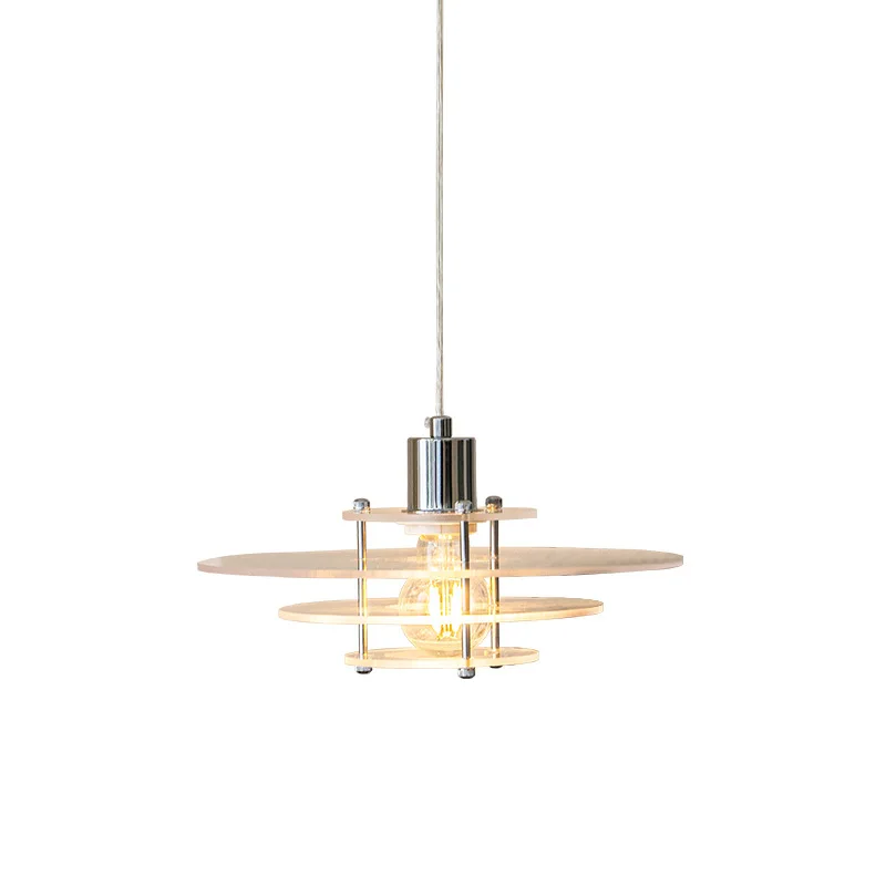 

Nordic Creative Pendant Light Mercero Post-Modern Danish Decoration Restaurant Study Room Acrylic Iron Single Head Chandelier