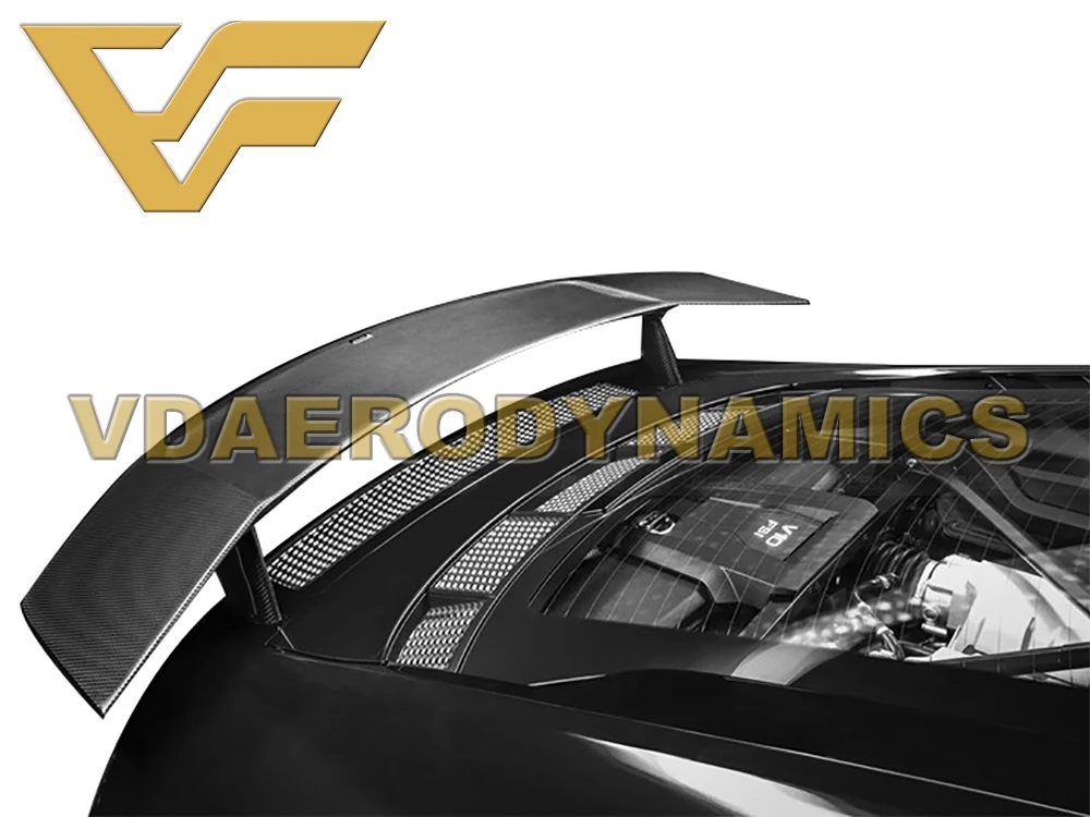 Подходит для 07-15 16-19 Audi R8 V10 обновление до AFD-VT углеродного волокна спойлер на задний багажник, крыло-2 стиля