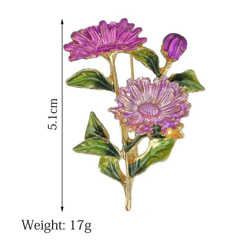 Yobest розовый букет ромашек, эмалированные броши, металлические цветы, брошь на свадьбу, банкет, булавки для женщин и мужчин