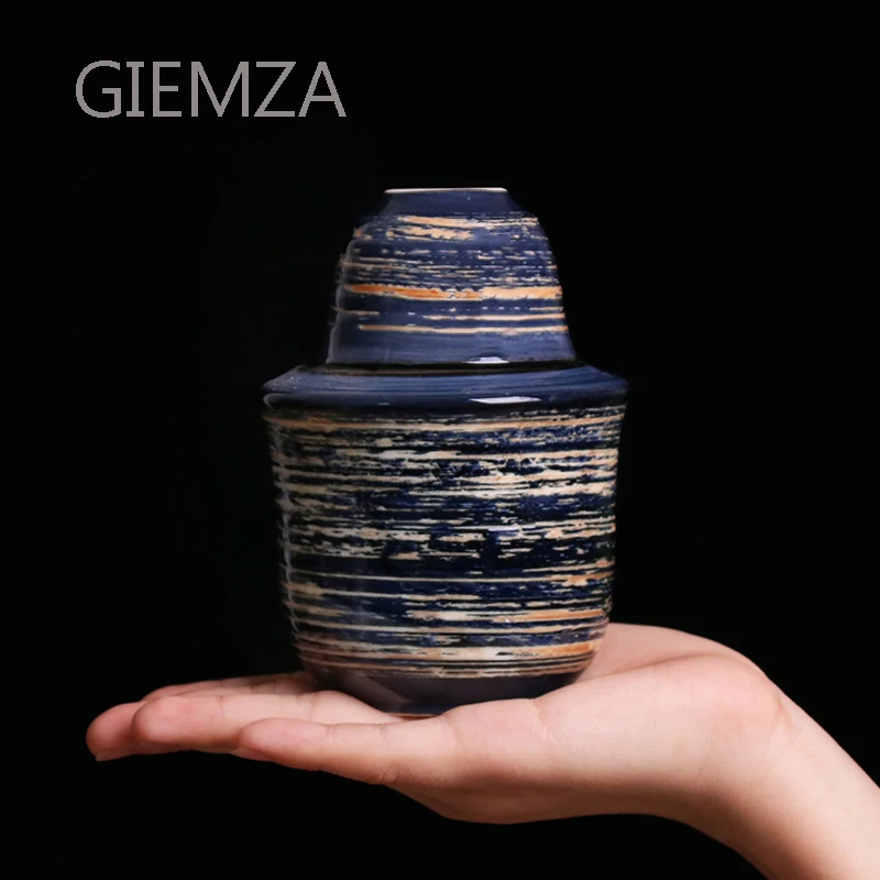 

GIEMZA Sake Cups Set Warm Wine Set Guzzle Japanese Style Sake Wine Separator Hot Sake Cup Liqueur Small Ceramics Jar Cheap Case