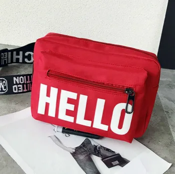 

2019 Fashion fanny pack new women's waist bag trend letter print heuptas chest bag