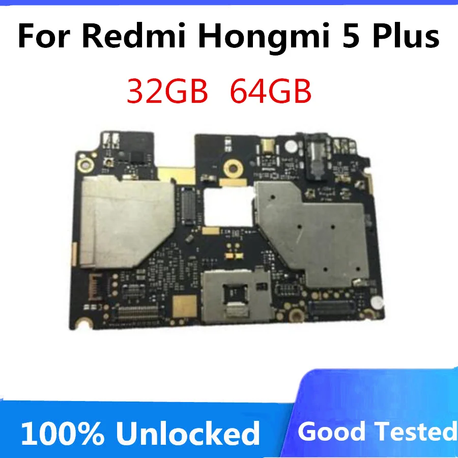 Материнская плата для xiaomi Redmi 5 Plus hongmi 32 Гб 64 оригинальная разблокированная