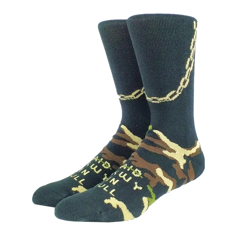 Мужские камуфляжные носки для скейта | Мужская одежда