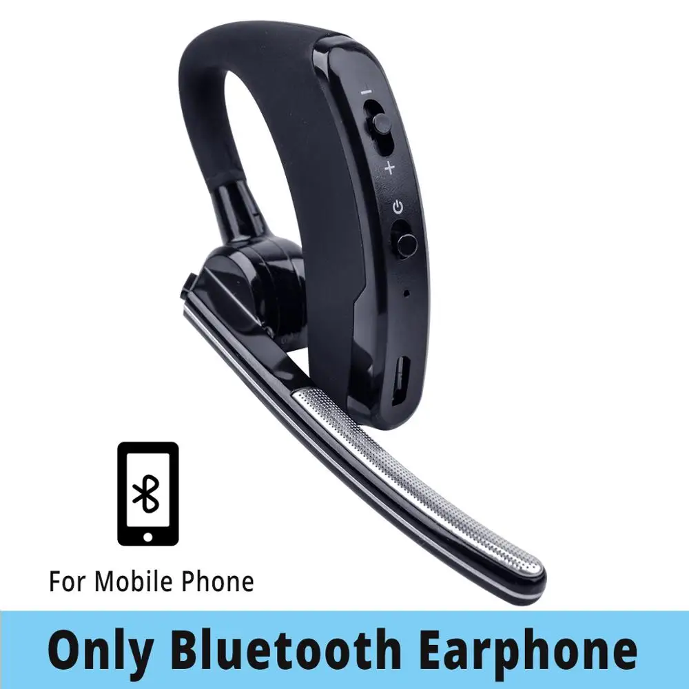 Only Earphone Baofeng наушники для портативной рации PTT беспроводные Bluetooth наушники для приемопередающей радиостанции K порт беспроводные наушники для UV 5R 82 8 W 888 s - Цвет: Only Earphone