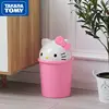 TAKARA TOMY fashion cute cartoon Hello Kitty trash can simple household bedroom large thick cover storage bin