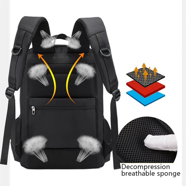 Mochila de viaje de gran capacidad para hombre y mujer, morral impermeable  para ordenador portátil de 17 pulgadas, con bolsillo para zapatos, 30l -  AliExpress