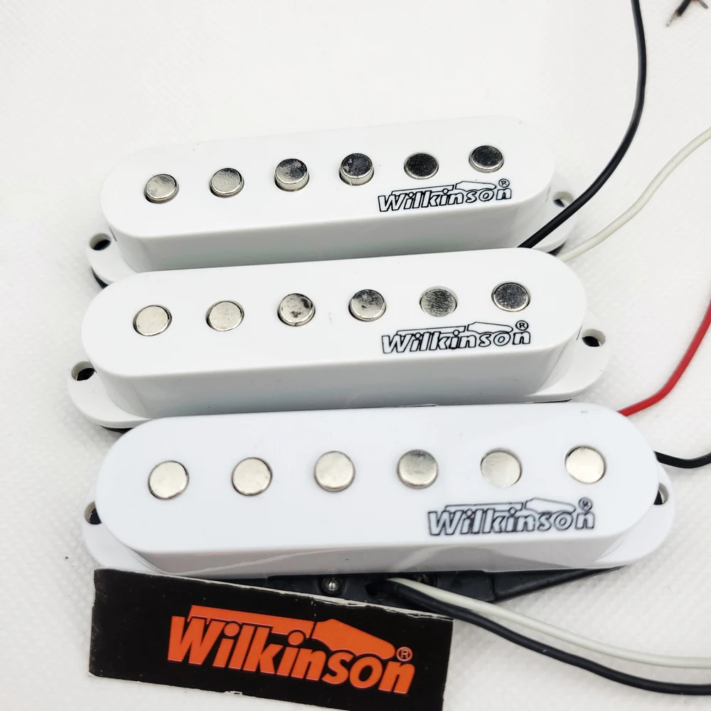Goede Wilkinson Elektrische Gitaar Pickups Lic Vintage Single Coil Pickups voor ST gitaar Wit 1 set MWVSN M B