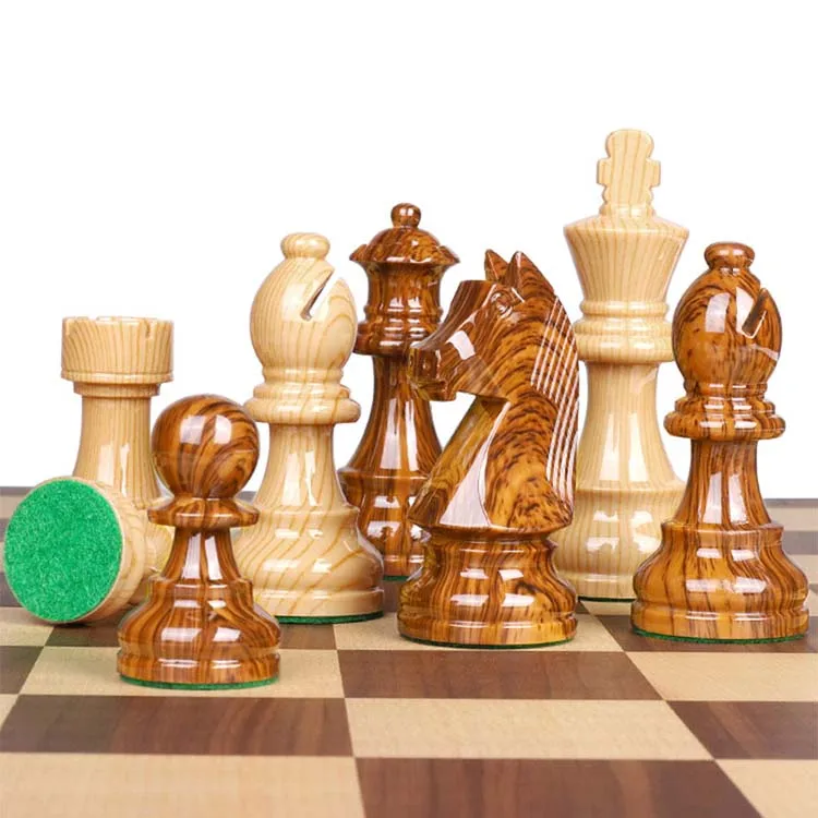Alomejor Chess Game Set Weight Tournament Chess Pieces Portable Plastic International Chess Medieval Entertainment Board Game Set