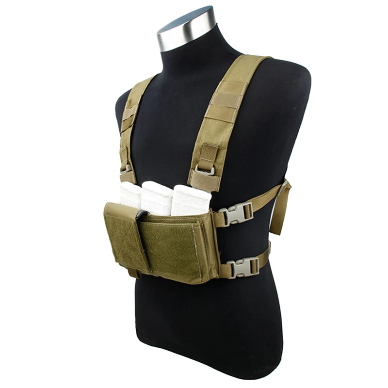 TMC модульная грудная установка Легкая простая версия Шасси w/5,56 Mag Pouch Military 3121 - Color: Khaki