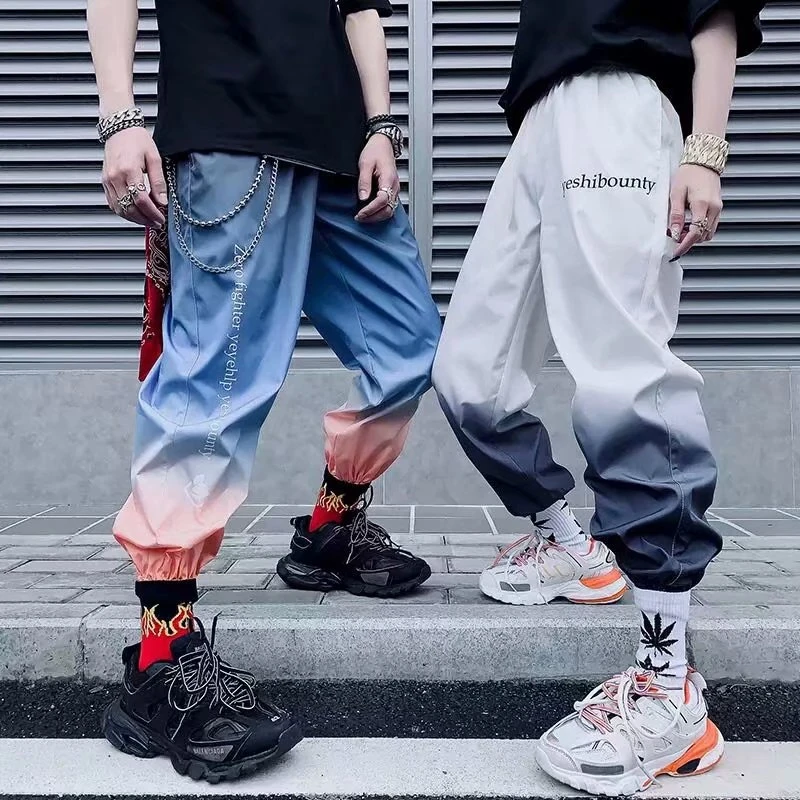 

Streetwear Fitness Pants Men Hip Hop Sweatpants Casual Joggers Unisex Harajuku Joggers Sweatpants Contrast color Parkour Pants