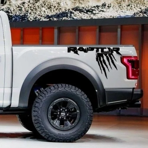 Для 1 комплекта Ford Raptor F 150 грузовик боковые наклейки-надписи виниловая графика наклейка багажника