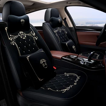 

Winter Auto Full coverage Seats Covers Plush Car Seat Cover for fiat albea freemont grande punto linea tipo