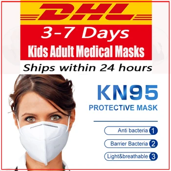 

10/20/50/100/200 PCS Children Disposable Facemask Kids Disposable Adult For Germ Protection Face kn9-5mask For Kids Faceshield