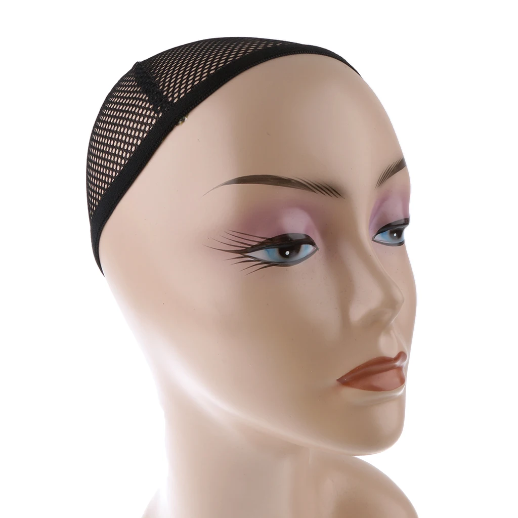 18``Female Mannequin Head Wigs Hat Jewelry Display Cosmetology Stand Model With Hairnet Lacenet Wig Hair Mannequin Wig Net Cap