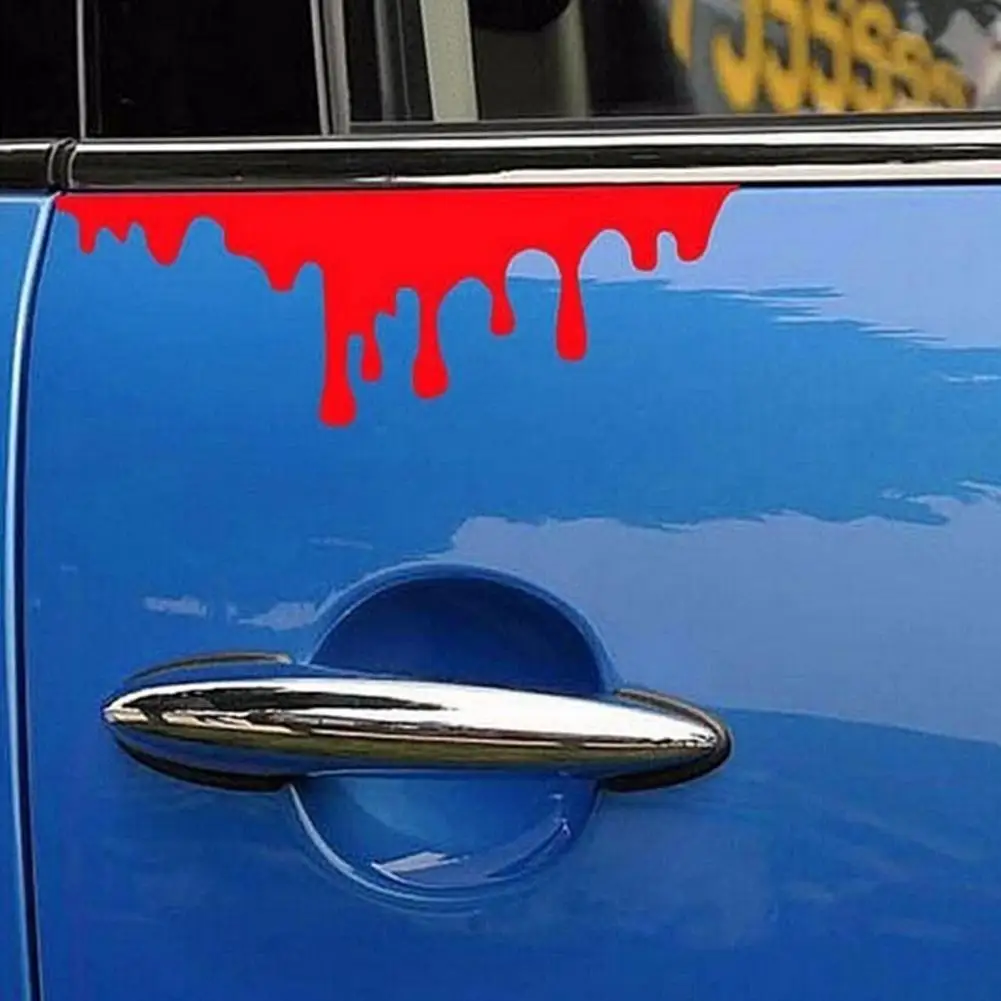 Reflektierende Rot Blut Blutungen Auto Aufkleber Auto Aufkleber Hinten  Vorne Scheinwerfer Aufkleber Vinyl Aufkleber Wasser-beständig Stoßstange