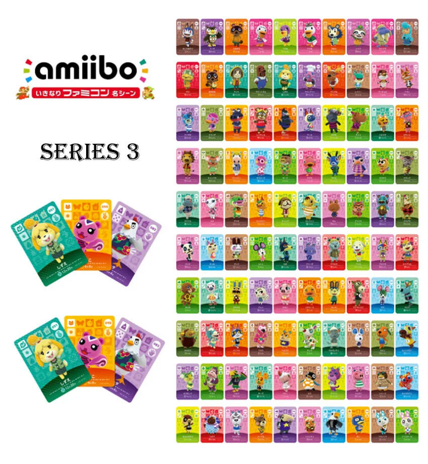 

Animal Crossing Card Amiibo Card Work for NS Games Series 1&Series 2 Series 3&Series 4 (001 to 400)