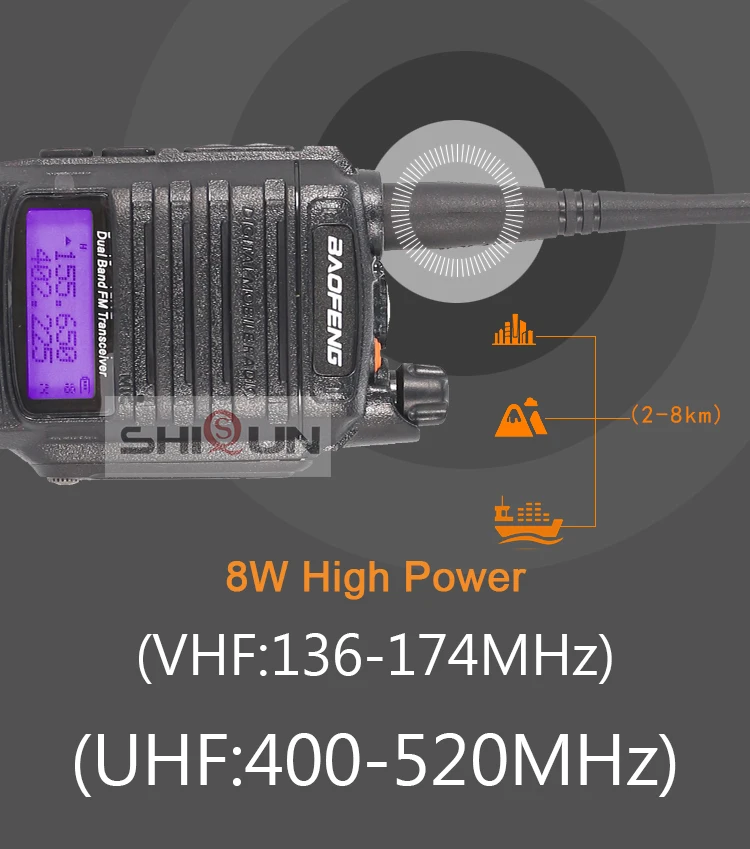 Baofeng UV-9R Plus IP67 Waterproof Dual Band 136-174/400-520MHz Ham Radio 10KM Baofeng 8W Walkie Talkie 10 KM UV 9R UV-82 UV-XR