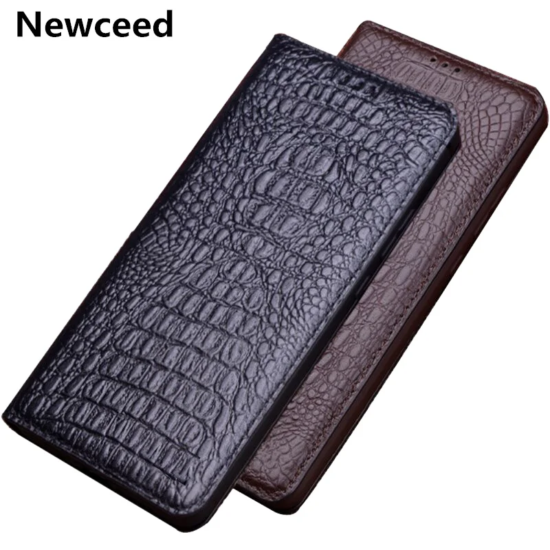  Business Genuine Leather Magnetic Holder Thin Case For Asus ZenFone 3 Deluxe ZS570KL/ZenFone 3 Delu