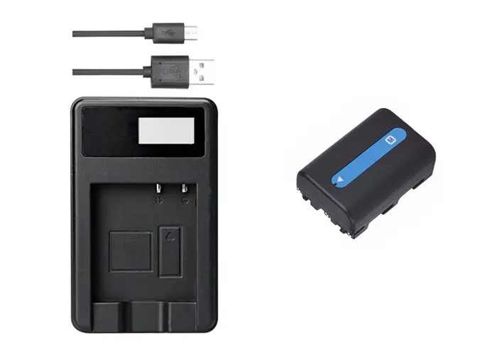 NP-FM30, NP-FM50, NP-FM51 FM50 FM51 NP-FM55H Батарея+ USB Зарядное устройство для sony DSC-F DSC-S Marvica MVC-CD Vedio Walkman CCD-TRV Hi8 - Цвет: Черный