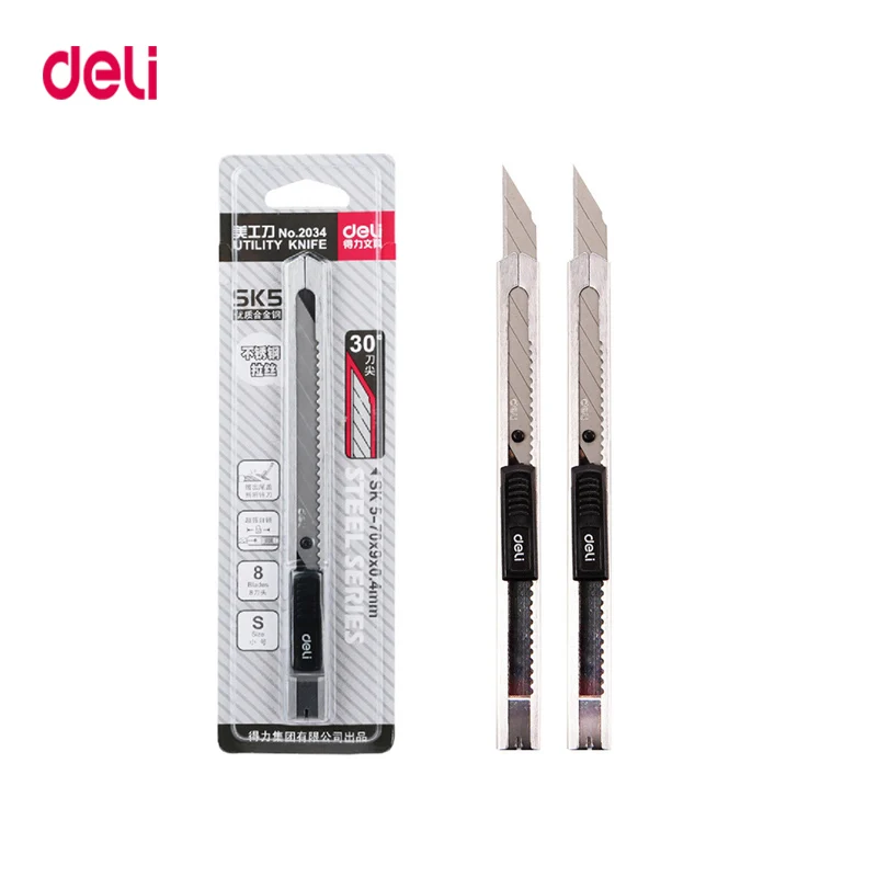 Нож Deli из легированной стали 1 шт. прочный универсальный нож для резьбы открытая