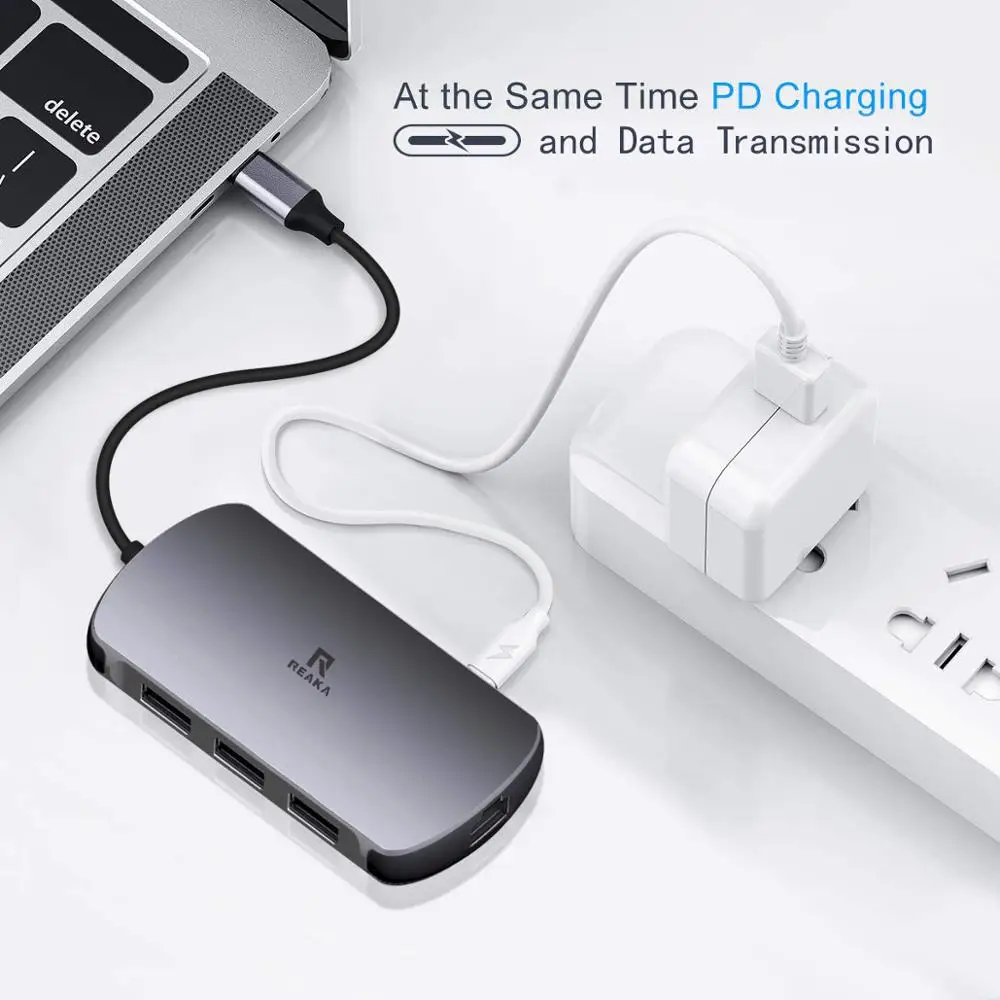 Thunderbolt 3 Dock USB Type C to HDMI HUB Adapter for MacBook Samsung Dex Galaxy S10/S9 USB-C Conve