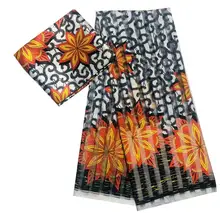 Модальная органза атласная шелковая ткань Африканская мягкая восковая ткань с принтом 2 ярда шифон 4 ярда audel modell ИМИТИРОВАННАЯ Анкара ткань 120304