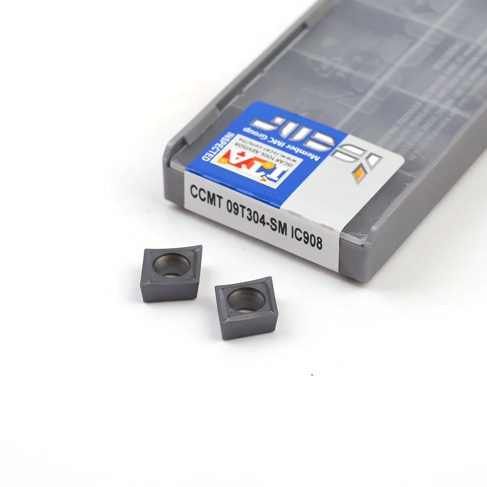 10 шт. CCMT09T304 SM IC908 внутренние токарные инструменты CCMT 09T304 карбидные вставки