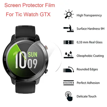 

3Pcs HD Tempered Glass Scratch Resistant Screen Protector Film For TicWatch GTX Quick Release Running Wrist Support Accessories