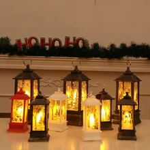 Новогодний фонарь, Светодиодная свеча, чайный светильник, свечи, рождественские украшения для дома, Санта-олень, светильник со снеговиком, украшение, Navidad