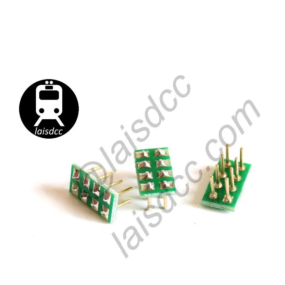 Enchufe hembra de 8 pines, conector NMRA macho para nm652, DCC loco 860006/LaisDcc, 10 Uds.