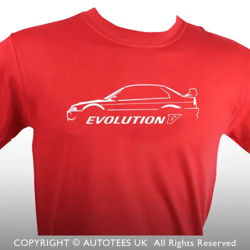 Новая модная летняя футболка, японская футболка Lancer Evo 5, хлопковая футболка