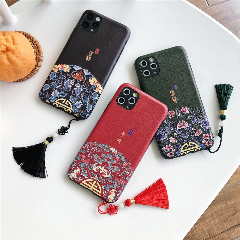 Чехол для телефона в китайском стиле iPhone 11 12 Mini Pro XS Max XR X 7 6 6S 8 Plus|Бамперы| |